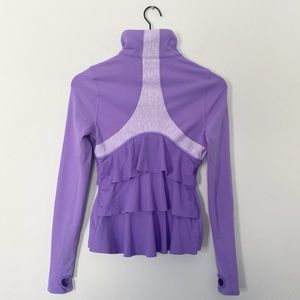 Lululemon Yogi Dance Ruffle Jacket in Lilac Purple